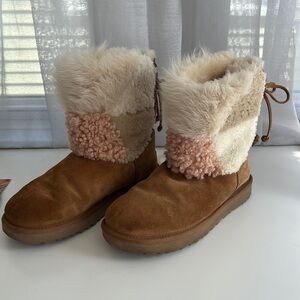 Ugg Patterned Fur Boot